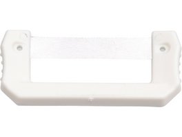 Streifenhalter PAUL - Stück einseitig, 4 mm breit, Stärke 0,14 mm, rot