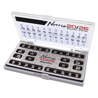 Norris Zamki metalowe samoligaturujące kpl. 20/26 (7-7) U/L NORRIS 20/26 (7-7)U/L BRACKET SET