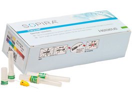 SOPIRA® Carpule® Kanülen - Refill Packung 100 Stück für 27G, 25 mm, langer Anschliff, orange, Typ...