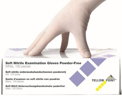 xxxRukavice Soft Nitrile biele XS