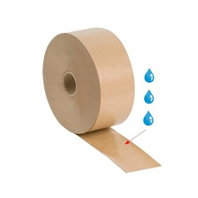 Páska papírová lepící po zvlhčení, 50 m - 2,5 cm