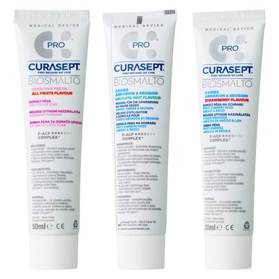 Mus Biosmalto PRO 50 ml Curasept - delikatna mięta - ochrona przed próchnicą
