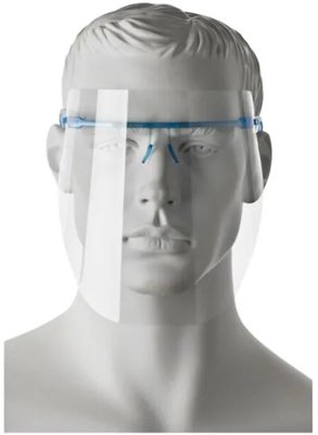 ORBIS ochranný štít, rám světle modrý + 6 ks hledí