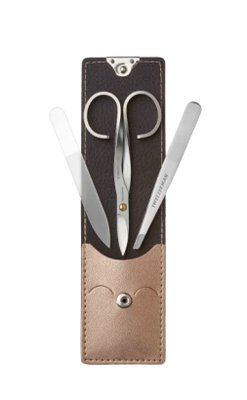 Tweezerman Manikúra ROSE GOLD - set nůžtiček, pinzety a pilníku na nehty