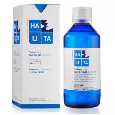 HALITA odświeżający płyn do ust, nieświeży zapach z ust 500ml