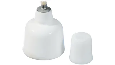 Spirituslampe aus Opalglas