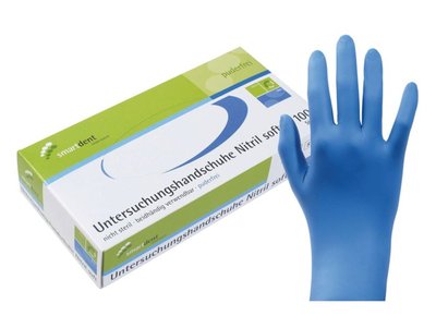 Rukavice Smart NITRIL 100ks, modré, vel. S