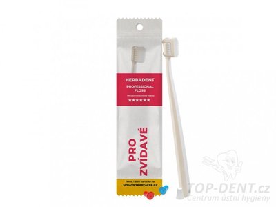 Herbadent PROFESIONAL FLOSS zubní kartáček s ultra jemnými kónickými vlákny (sáček)