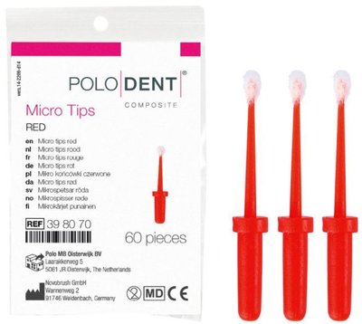 POLODENT micro Tips červené