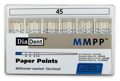 Papírové čepy DiaDent 2% 045