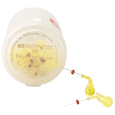 NaviTip Double Sideport - kanyly 21mm, 20ks žluté