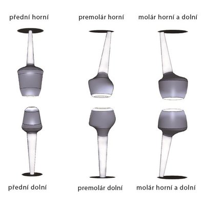 Edelweiss čep Molar S 1mm horní/dolní 2 ks