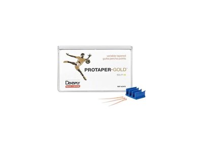 Guttaperčové čepy ProTaper Gold, sortiment F2/F3, 60 ks