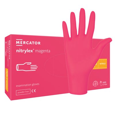 Rukavice Mercator Nitrylex magenta - S