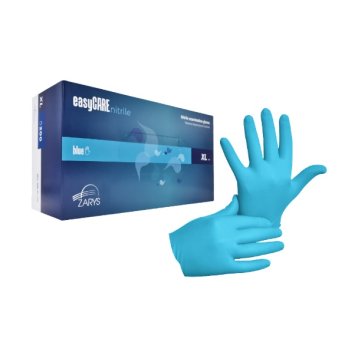 Rukavice Nitril nepudrované EasyCare modré L 100 ks