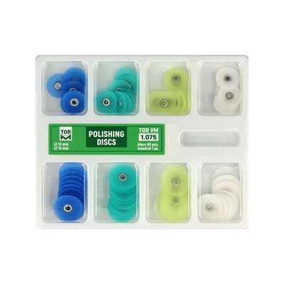 Krążki polerskie asortyment 80szt TOR 1,075