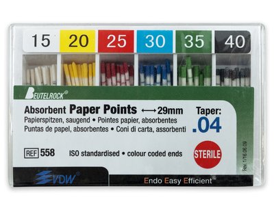 VDW - Papírové čepy .04, sada 015-040