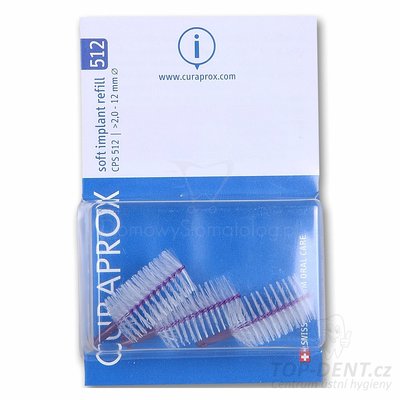 Curaprox CPS 512 Soft Implant mezizubní kartáčky, 3ks