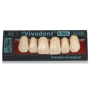 ZUBY SR Vivodent S DCL A3,5 A22 horní 6ks