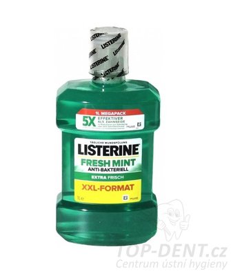 Listerine Fresh Mint ústní voda, 1000ml