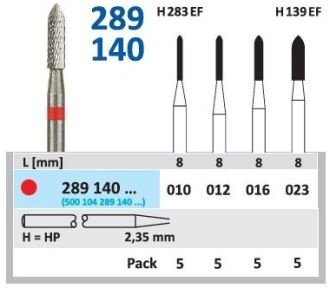 HORICO tvrdokovová fréza - torpédo 1,0 mm