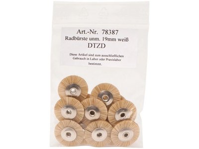 OMNI Kartáčky, nemontované, bílé štětinky 19mm