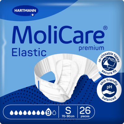 MoliCare Elastic zalepovací kalhotky 9 kapek vel. S 26 ks