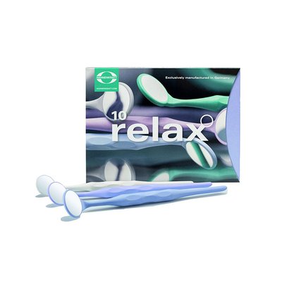 Křišťálové zrcátko Relax FS Rhodium vel.4 bílé 10 ks