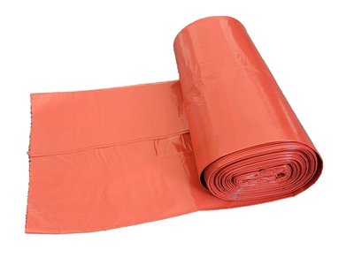 Worki foliowe czerwone 120L 25szt./op