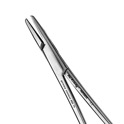 NHMH - NEEDLE HOLDER MAYO-HEGAR, GROOVED, 1-0 - 4-0 NEEDLE, 16CM - 1 ks