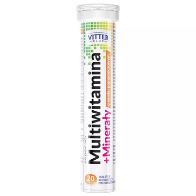VITTER BLUE Multiwitamina + minerały 20 tabletek