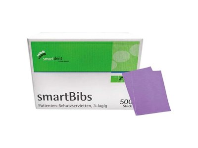 SmartBibs - ochranné roušky pacienta, 500ks, 3-vrstvé, lila
