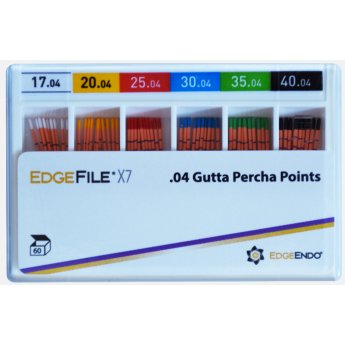 Edge X7 UTOPIA/EdgeFile X7 gutaperčové čepy, kon. 04/ISO 35, 60ks