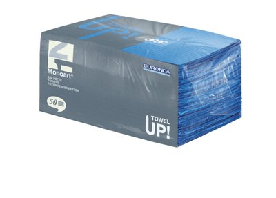 EURONDA Monoart TOWEL UP ochranná zástěra pacienta, modrá laguna 33x45, 10balx50ks (21810491)