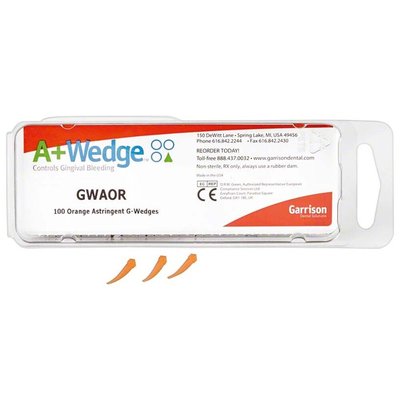 A+Wedge - klínky, 100ks střední oranžové