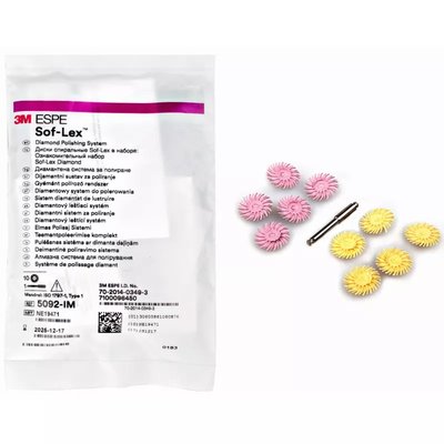 Sof-lex Diamond zestaw wprowadzający 5szt beżowe+5szt różowe, 1x trzymadełko 5091-IM