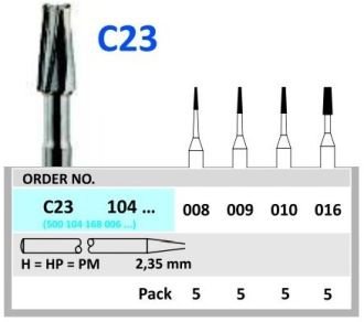 HORICO tvrdokovový vrták - kónus 1,0 mm