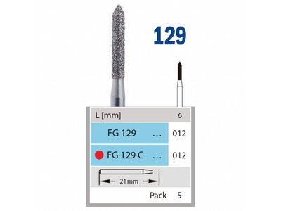 HORICO brousek diamantovaný - cylindr špičatý, FG129