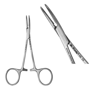 Hemostat Halsted-Mosquito č.3 zahnutý, 12cm