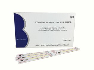 Test chemiczny Indicator do sterylizacji parą wodną kl.IV (paskowy) 2X250szt/opak. Anhui Harmony REF 7810