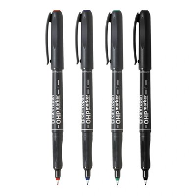 Popisovač 2636 F OHP - permanent, šíře stopy 0,6 mm - Červená