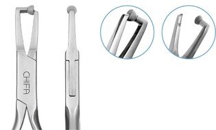 Chifa Kleszcze do zdejmowania pierścieni (napawane ostrza, z okragłą nakładką) 140mm KO-946-000-HPZMK