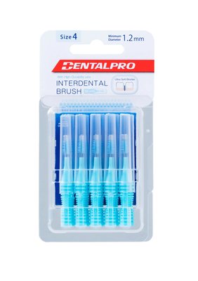 DentalPro I Shaped 4 mezizubní kartáček modrý 10 ks