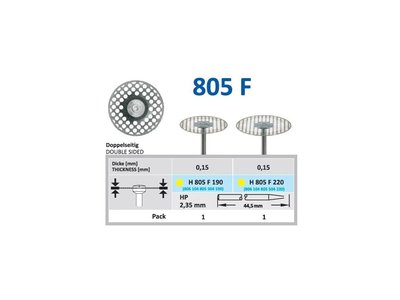Diamantový disk - oboustranně sypaný, H805, průměr 2,2cm, extra jemná