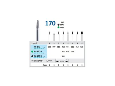 HORICO brousek diamantovaný - kónus, FG170 - Parameter_0: normal, Parameter_1: Průměr 2,1mm (021)
