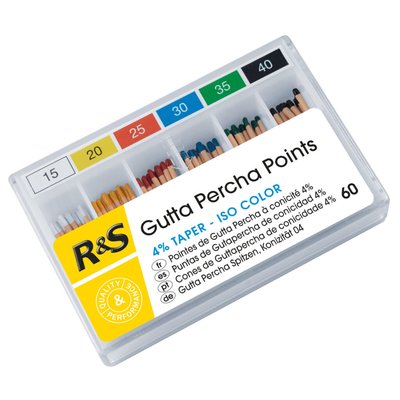 Guttaperčové čepy R&S 6%, 60ks č.15-40