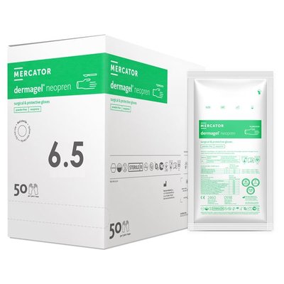 Rukavice DermaGel Neopren sterilní, 1 pár - 6,5