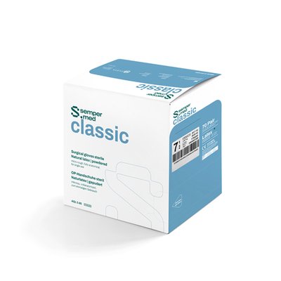 Sempermed Rukavice STERIL Classic s pudrem vel. 6 (70 párů)