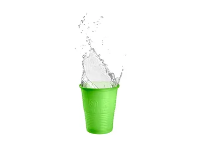 TOP CUPS výplachové kelímky, 180ml, 3000 ks, fresh green