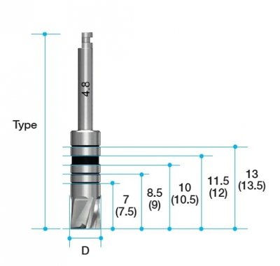MEGAGEN AR, BD Bottom Drill - ø6.8 Long
